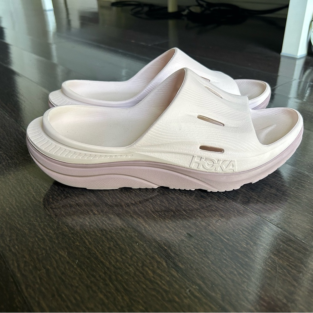 Hoka Women's Light Pink Mules